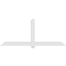 Ekena Millwork Eugene Architectural Grade PVC Gable Bracket, 108"W x 45"H x 6"D x 6"F, 10/12 Pitch GBP108X45X0606EUG00 - alternate 4